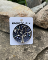 MP151BL 3D TREE  MAGNETIC BROOCH