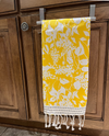 MG185827 GARDEN TEA TOWEL WITH FRINGE