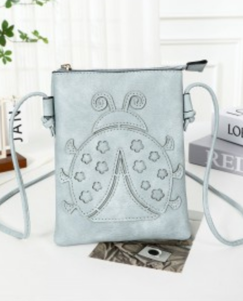 HG387 LADYBUG CUT CROSSBODY BAG BLUE