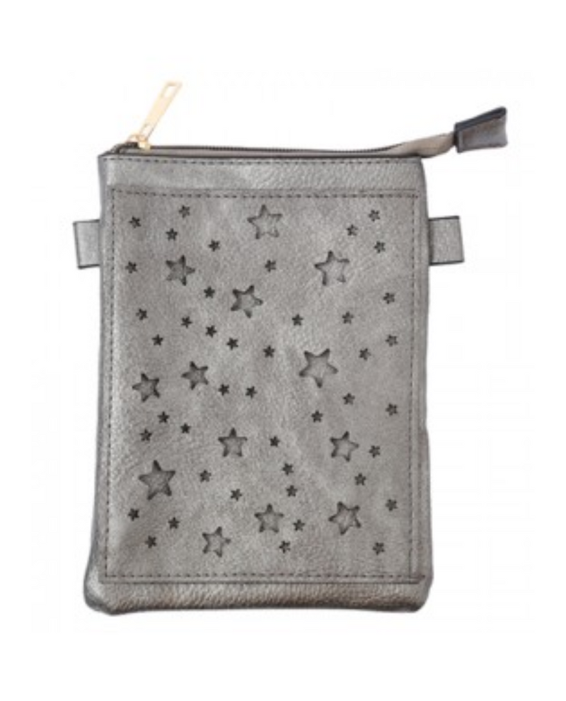 HG174 STARS CUT CROSSBODY BAGS GREY