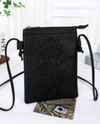 HG393 SUNFLOWER CUT CROSSBODY BAG BLACK