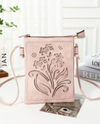 FLOWER CUT CROSSBODY BAG PINK