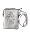HG186 BIRDCAGE CUT CROSSBODY BAG PEWTER