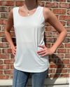BALI 5791 DOUBLE LINED FRONT SCOOP NECK OFF WHITE