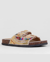 ATALINA DD1143 GOLD SOUBLE STRAP SANDAL GOLD