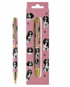 E&S PETS 736-19 KING CHARLES CAVALIER TRICOLOR BALLPOINT PEN