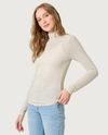 MYSTREE 61274 MOCK NECK TOP