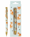 E&S PETS 737-13 ORANGE & WHITE CAT BALLPOINT PEN