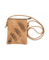 HG172 FEATHER CUT CROSSBODY BAG BEIGE