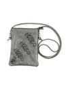 HG172 FEATHER CUT CROSSBODY BAG GREY