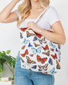 BG-829 BUTTERFLY CANVAS TOTE BAG