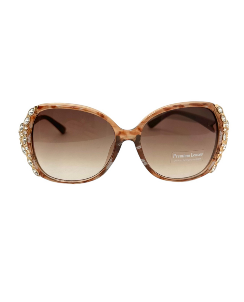 5736 BLING SUNGLASS, BROWN