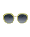 5699 ANGULAR ROUND SUNGLASS, LIME