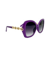 5773 LF CHAIN TEMPLE SUNGLASS, PURPLE