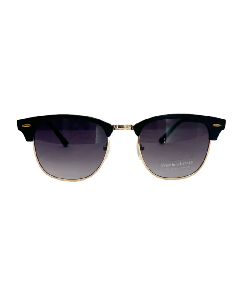 5587 BROWLINE SUNGLASSES, BLACK