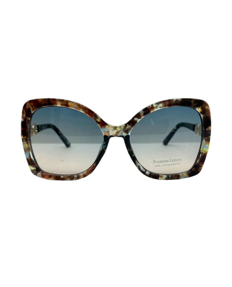 5773 LF CHAIN TEMPLE SUNGLASS, TORTOISE