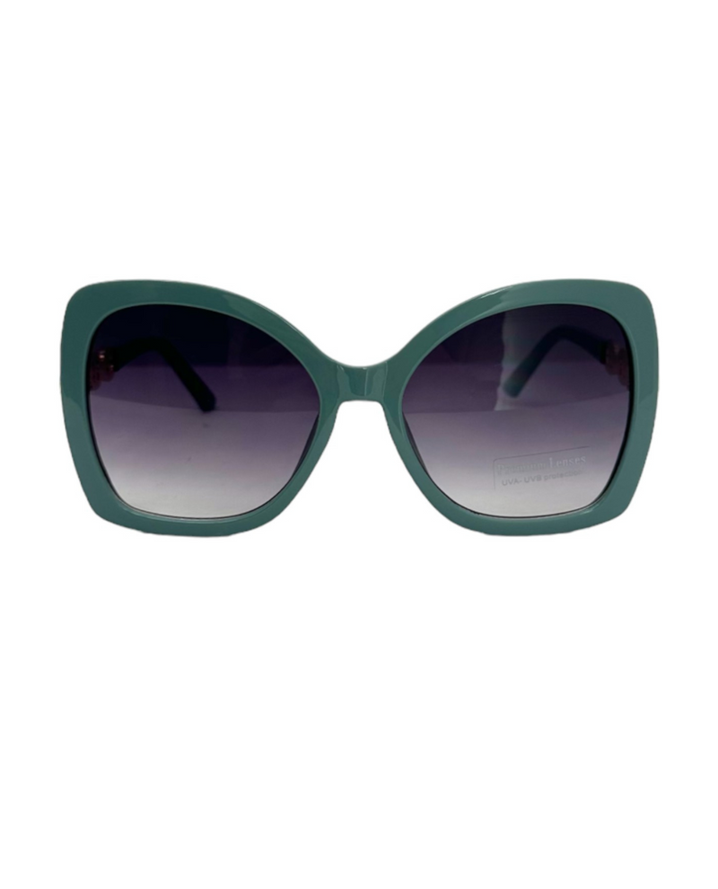 5773 LF CHAIN TEMPLE SUNGLASS, AQUA