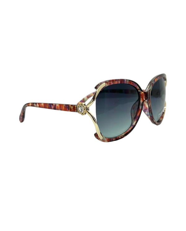 5730 LG FRAME W/RHINESTONE SUNGLASS, MULTI