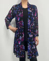 CREATION A303-F29 PRINTED MESH CARDIGAN