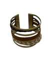 85093A 7-LAYER GOLD CUFF BRCLET