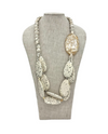 85578A SPECKLE OVAL BEADS NECKLACE SET