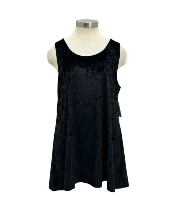 ORIGAMI OLS-4669 VELVET TUNIC TANK TOP