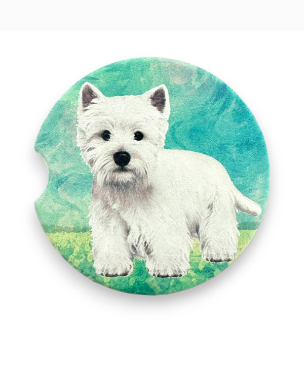 233-45 Westie Terrier Car Coaster, STANDING