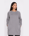 ISCA 5254-3202 KNIT DRESS WITH POCKETS GREY