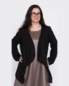 ISCA 8527-3320 BOUCLE WATERFALL CARDIGAN black