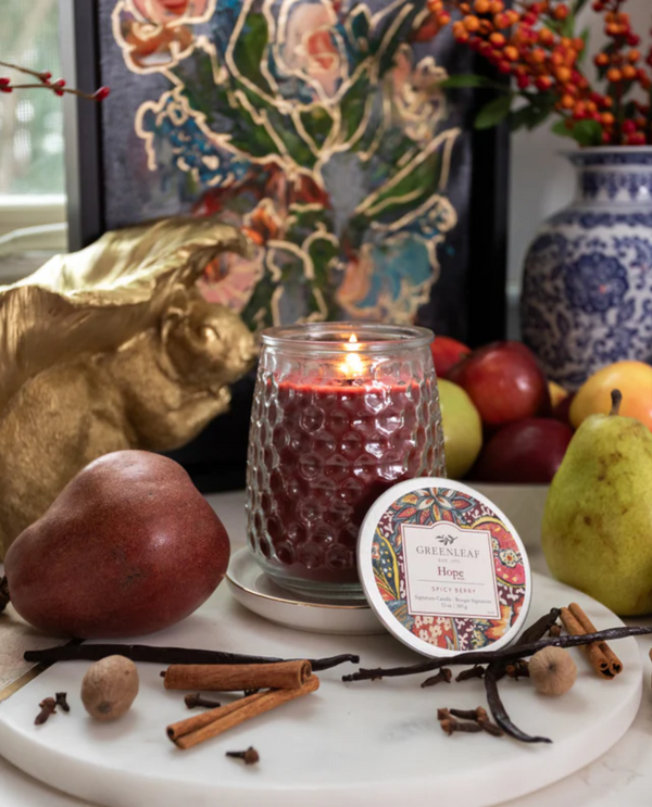 GREENLEAF GLG915578 HOPE SPICY BERRY CANDLE