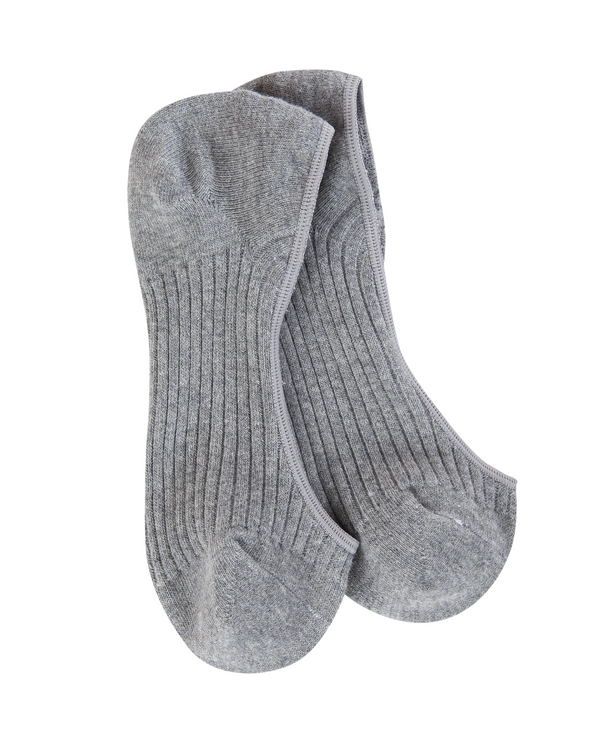 WORLDS SOFTEST SOCK WSLINER LINER LO CUT/NO SHOW, HEATHER GREY