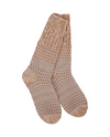 WORLD'S SOFTEST SOCK WS77724 TEXTURED CREW, ROSE