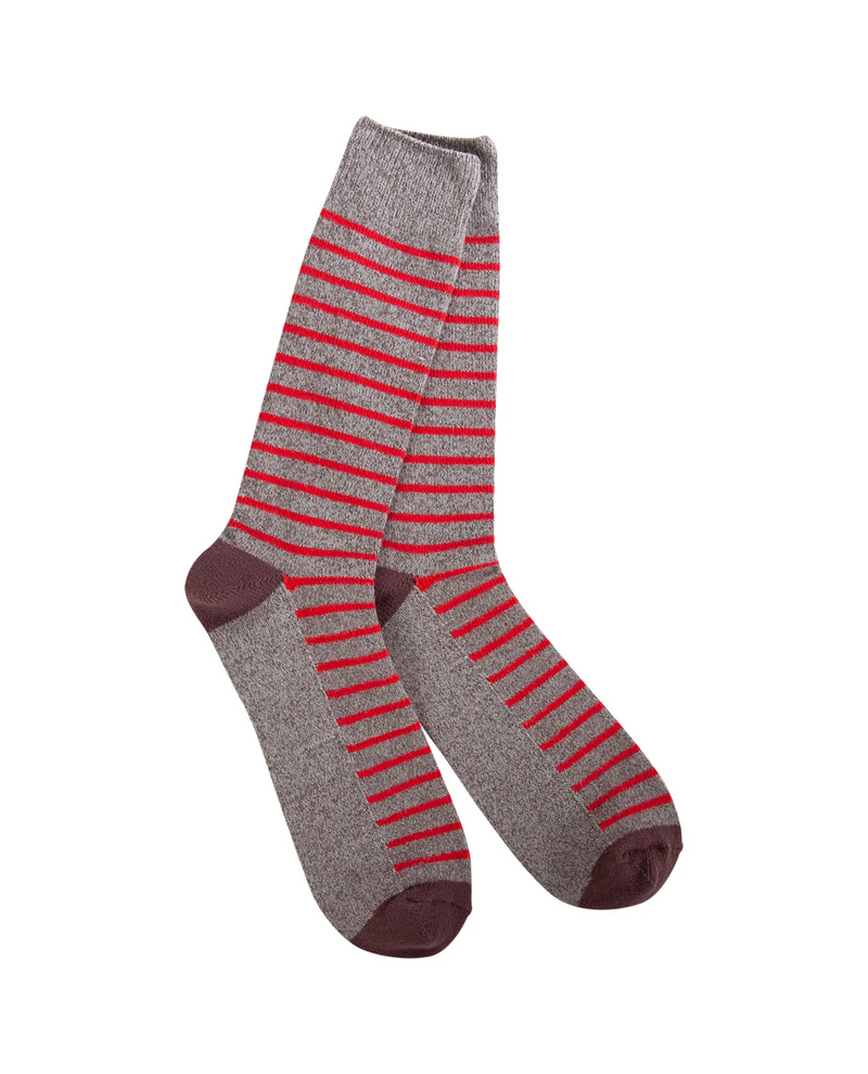 WORLD'S SOFTEST SOCK 190204 MEN'S CREW, SMOKEY GREY