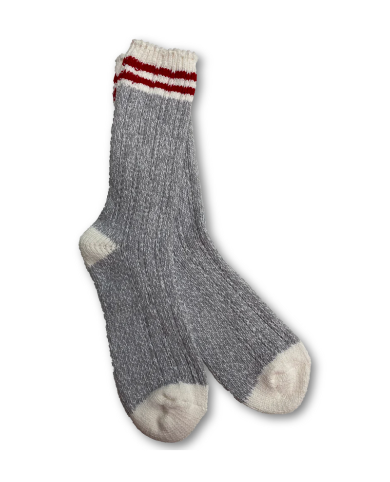 WORLDS SOFTEST SOCK WRAGGCRW STRIPE CREW, SILVER