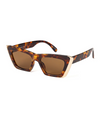 5711 MODERN CATEYE SUNGLASS, BROWN