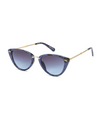 5750 MARBLED CATEYE SUNGLASS, DENIM