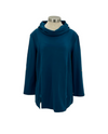 FOCUS FT4048 DRAPE NECK TOP, TEAL