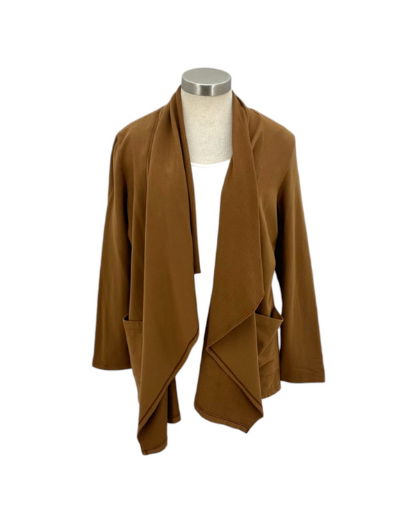 FOCUS FT-4050 LONG SLEEVE CARDIGAN, TOFFEE