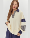 JODIFL R40799 HENLEY SWEATSHIRT