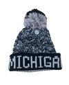 HMI612-B MICHIGAN POM HAT black/grey