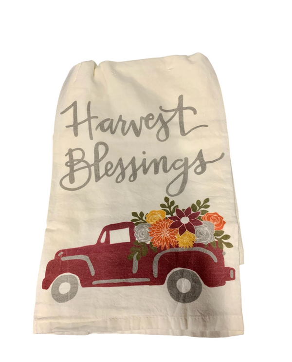 PBK 103698 HARVEST BLESSINGS TEA TOWEL