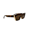 5711 MODERN CATEYE SUNGLASS, BROWN