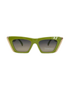 5711 MODERN CATEYE SUNGLASS, GREEN