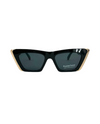 5711 MODERN CATEYE SUNGLASS, BLACK