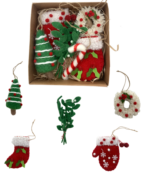 OR10506 SULLIVANS FELT CHRISTMAS ORNAMENT ASST.