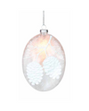 STONY CREEK CLEAR ORNAMENT W PINECONES HSG4256