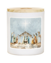 CDL1405 WATERCOLOR NATIVITY CANDLE