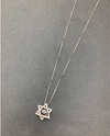 12028 STERLING/CZ HEARTBEAT STAR PENDANT NECKLACE