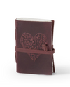 JOURNAL 19028A LEATHER HEART EMBOSSED