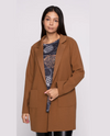 ISCA 8642-3224 LAPEL COLLAR JACKET WITH PATCH POCKETS CAMEL